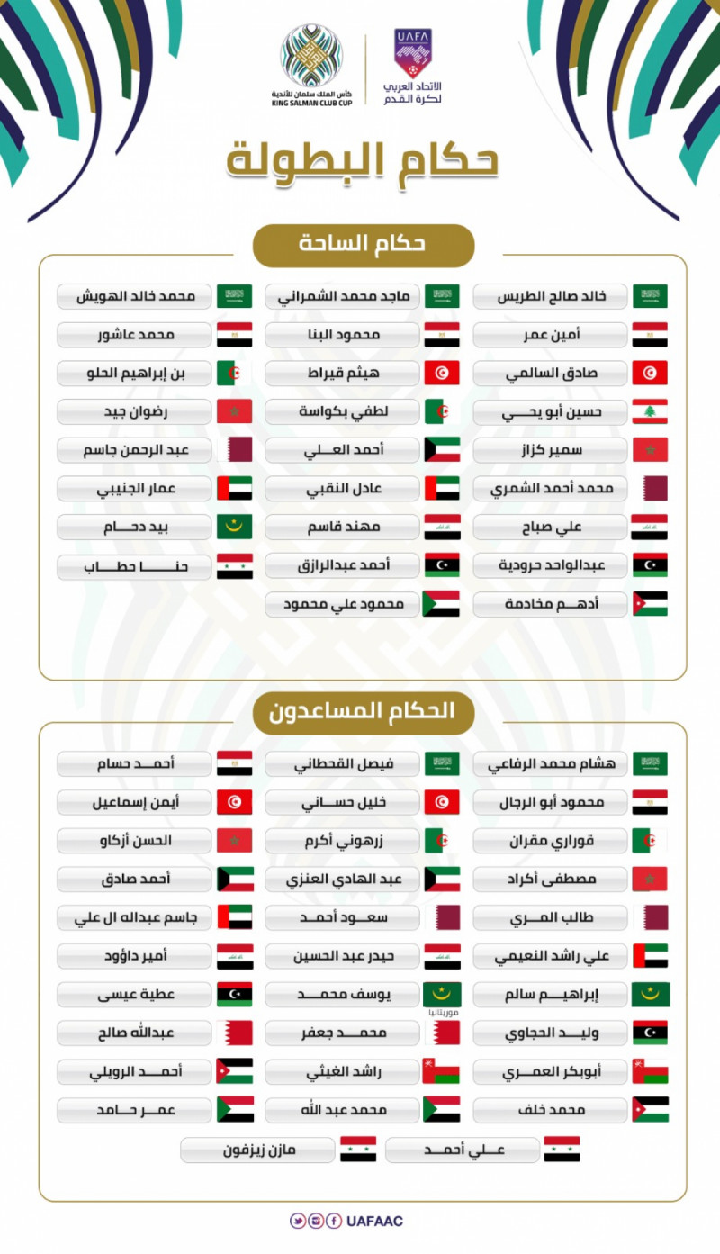 حكام البطولة العربية حكام البطولة العربية
