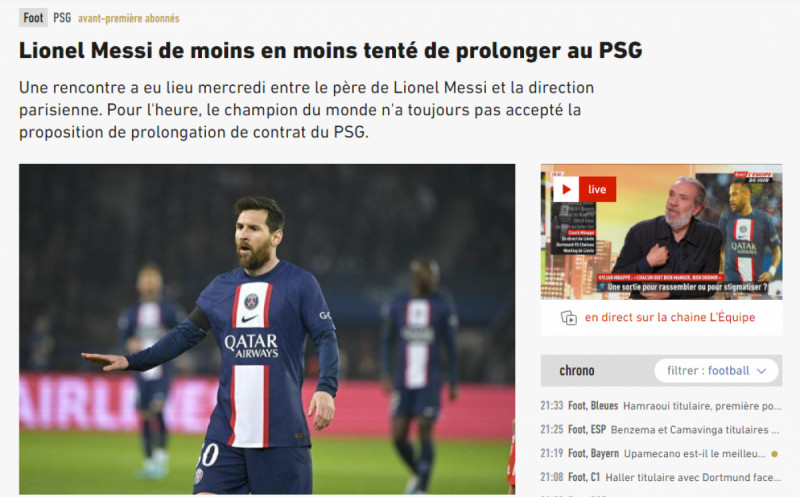 خبر ليكيب عن ليونيل ميسي خبر ليكيب عن ليونيل ميسي