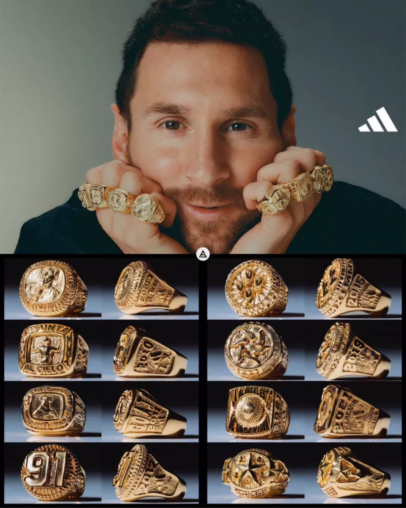 خواتم ميسي الذهبية