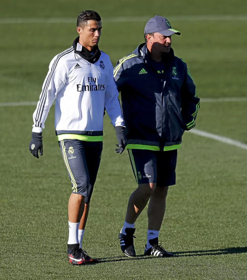 رافائيل بينيتيز وكريستيانو رونالدو