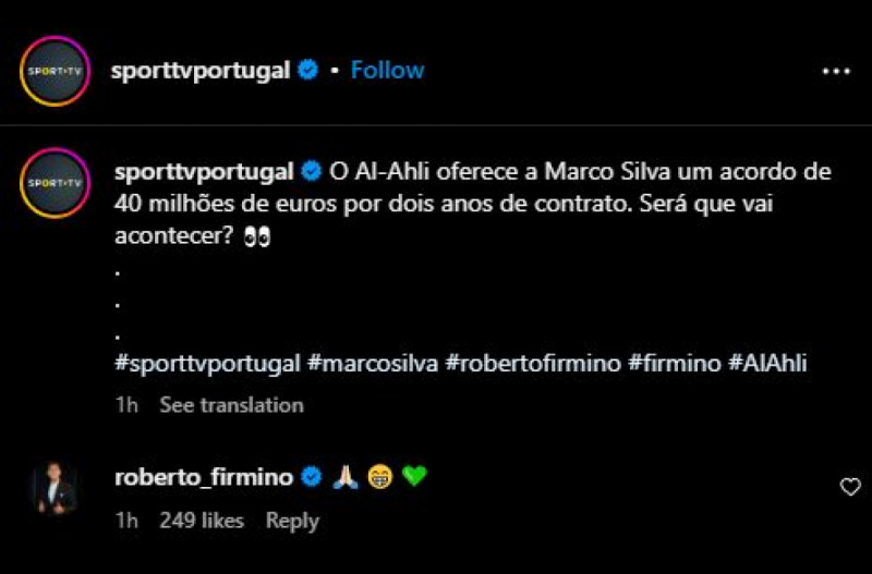 رد فعل مفاجئ لفيرمينيو على عرض الأهلي الضخم للمدرب ماركو سيلفا رد فعل مفاجئ لفيرمينيو على عرض الأهلي الضخم للمدرب ماركو سيلفا