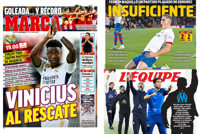 صحف العالم اليوم الأربعاء الموافق (27-9-2023) صحف العالم اليوم الأربعاء الموافق (27-9-2023)