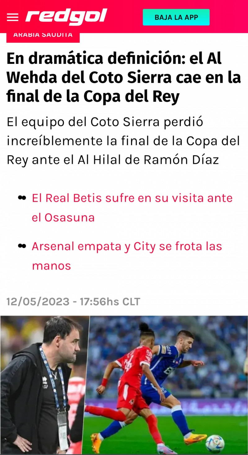 صحيفة "redgol" التشيلية