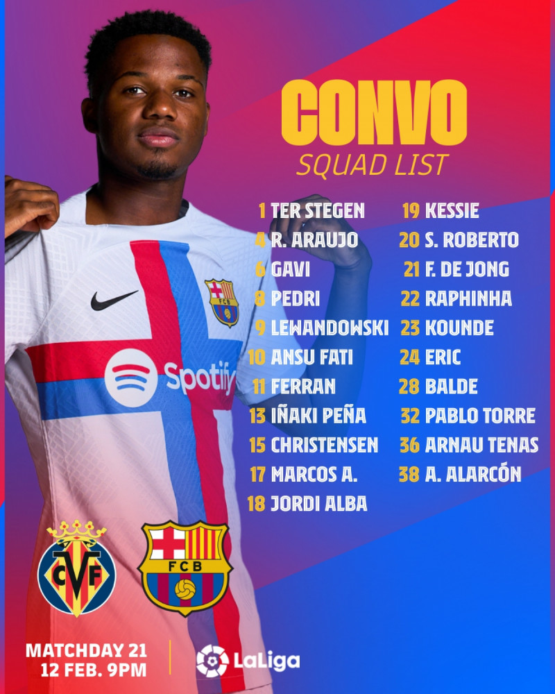 قائمة برشلونة