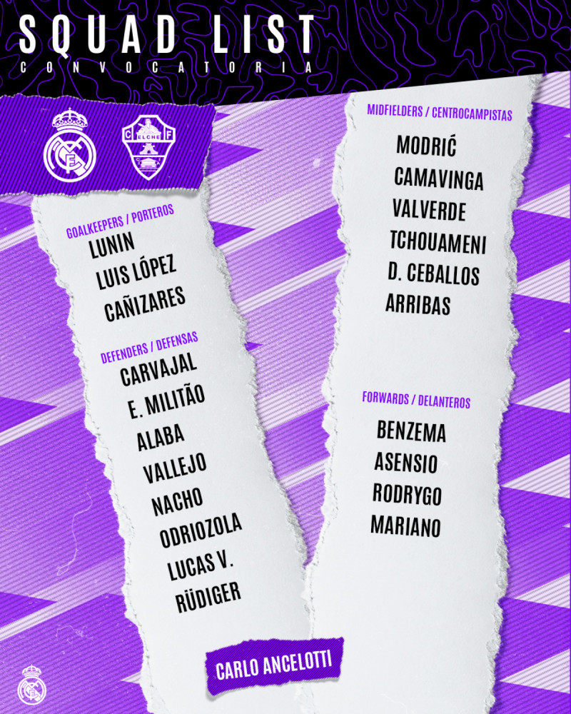 قائمة ريال مدريد