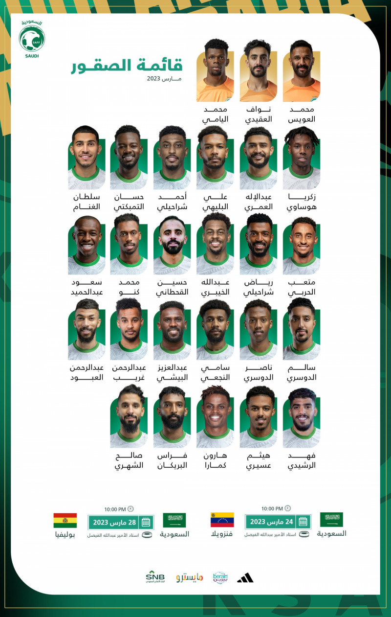 قائمة منتخب السعودية