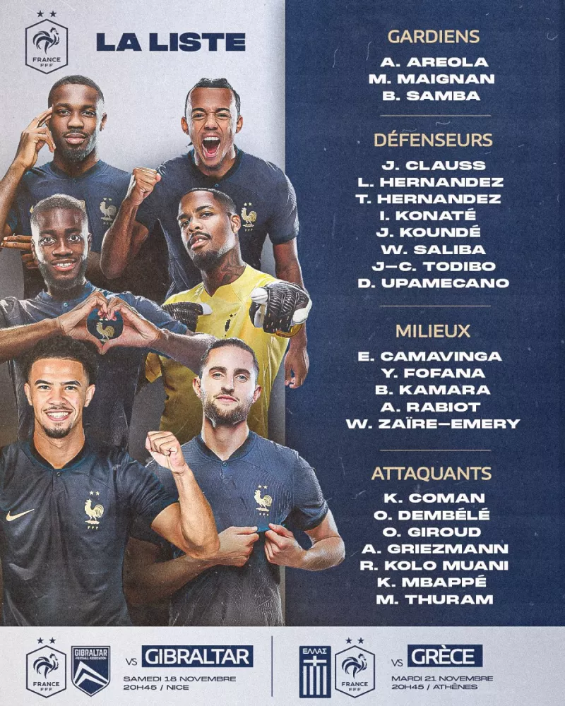 قائمة منتخب فرنسا