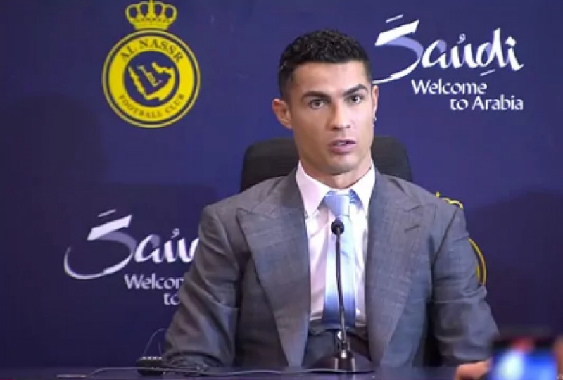 كريستيانو رونالدو يتحدث في المؤتمر الصحفي