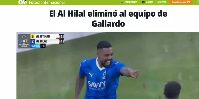 - صحيفة "أوليه" الأرجنتينية