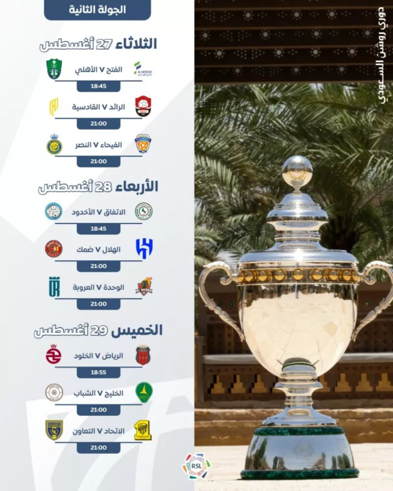 الجولة الثانية دوري روشن الجولة الثانية دوري روشن