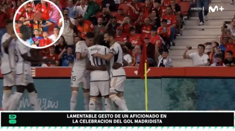 المشجع العنصري مباراة ريال مدريد ضد مايوركا
