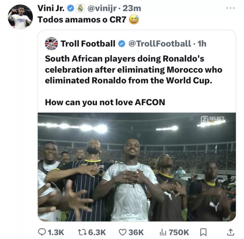 كريستيانو رونالدو يثير الجدل في كأس أمم إفريقيا باحتفال شهير ضد المغرب