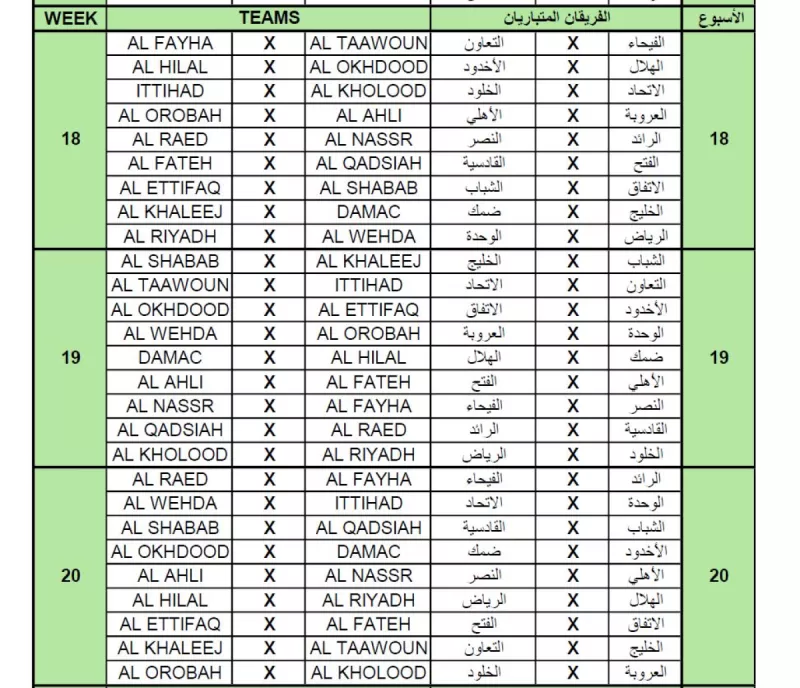 دوري روشن 22