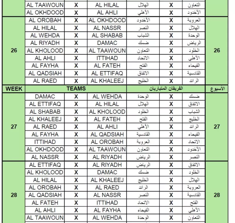 دوري روشن 22