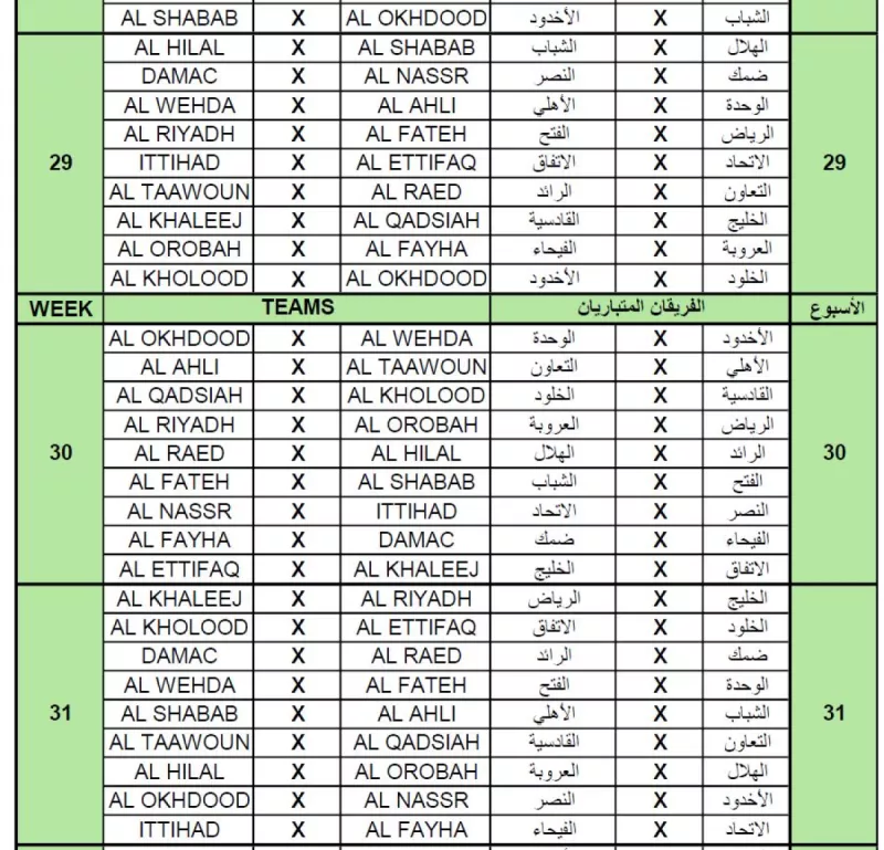 دوري روشن 22