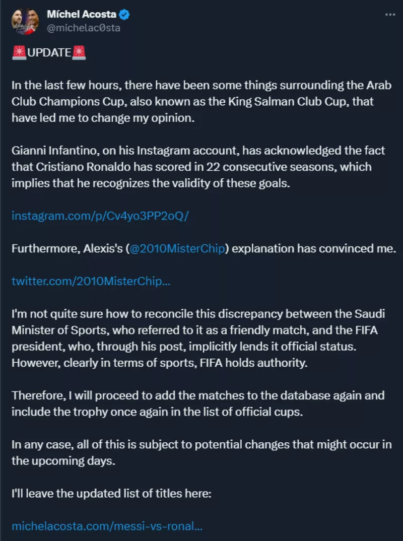 رأي فيفا في بطولات النصر وأهداف كريستيانو رونالدو رأي فيفا في بطولات النصر وأهداف كريستيانو رونالدو