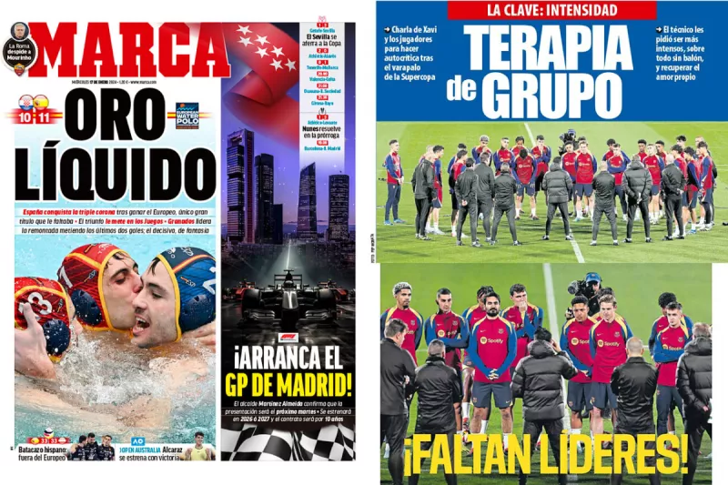 عناوين الصحف الرياضية العالمية