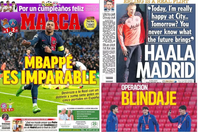 عناوين الصحف الرياضية العالمية