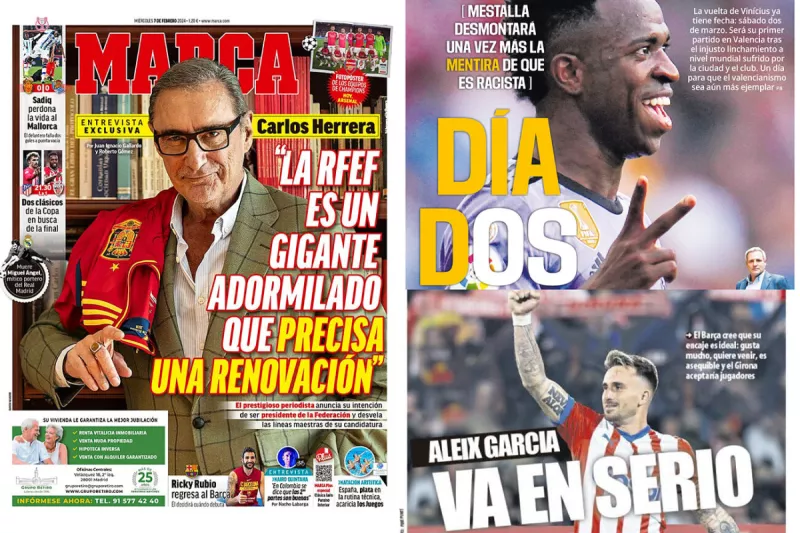 عناوين الصحف الرياضية العالمية