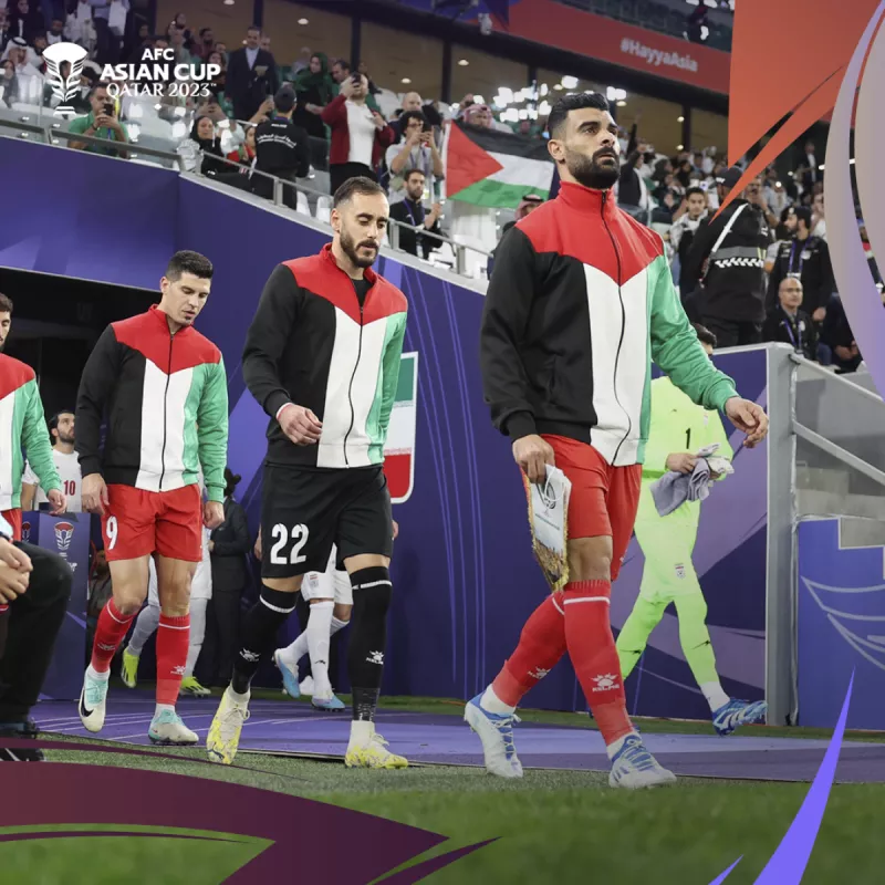 لاعبين منتخب فلسطين