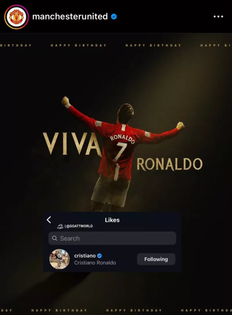 مانشستر يونايتد رغم الخلافات.. رونالدو يفاجئ مانشستر يونايتد "صورة تكشف"