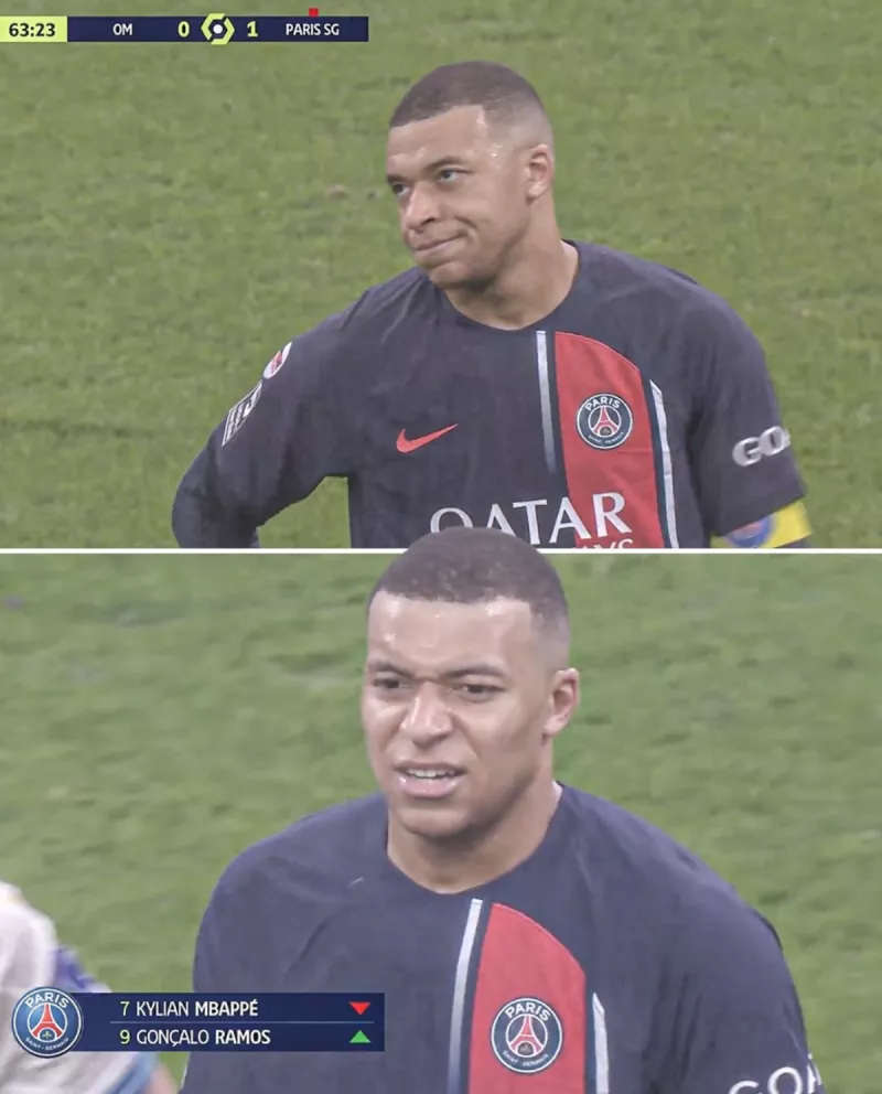 مبابي "ينفعل" أمام إنريكي في مباراة باريس ومارسيليا..ماذا حدث؟