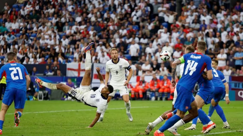 هدف بيلينجهام الخيالي في مرمى سلوفاكيا